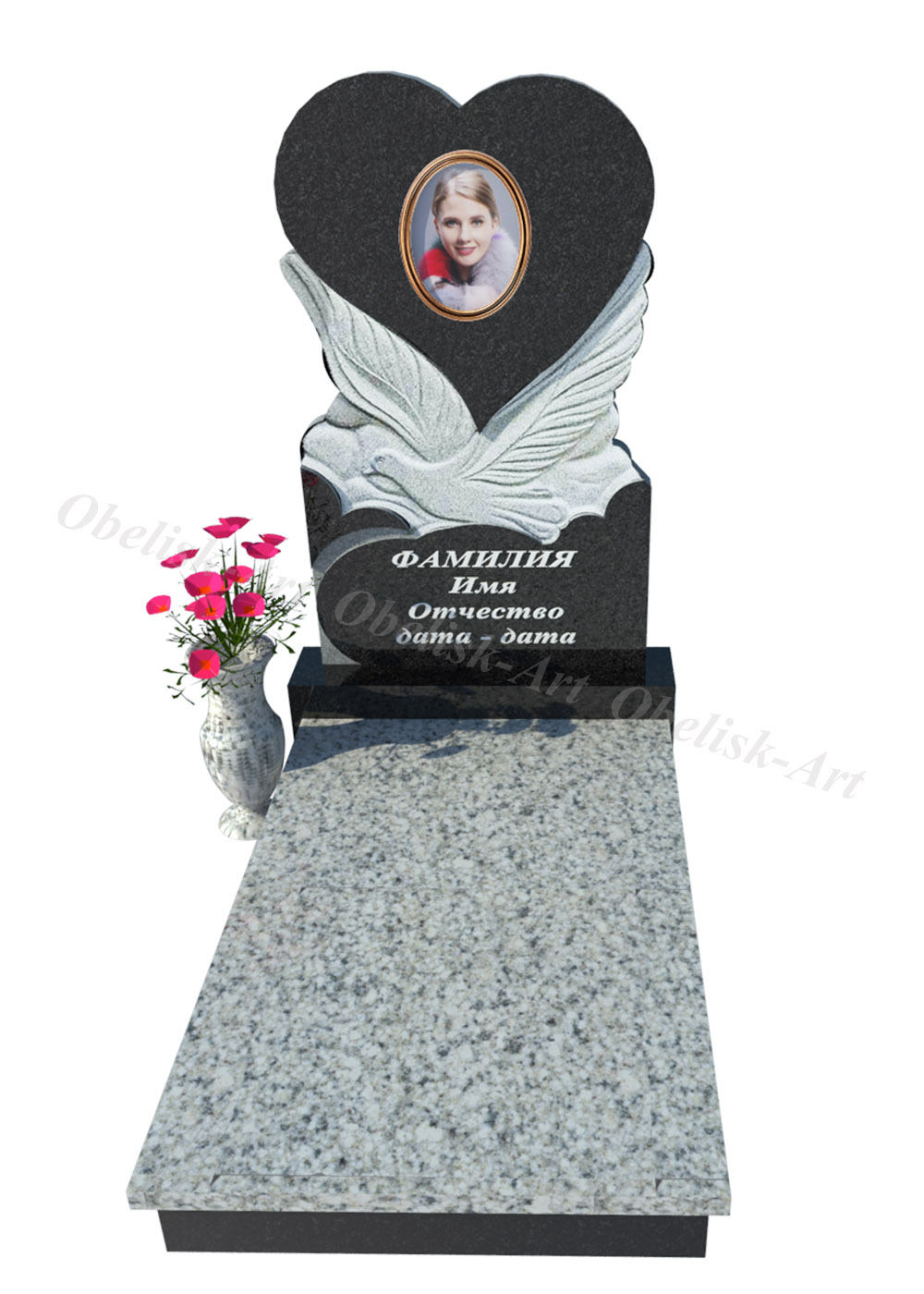 Комбинированный памятник 12k
