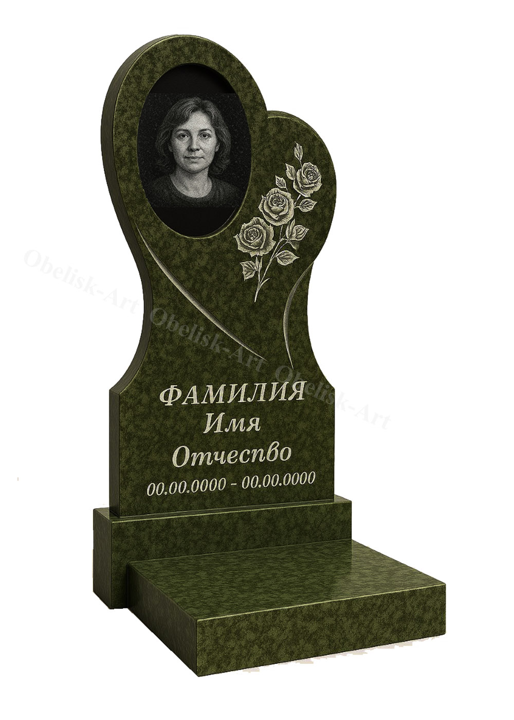 Памятник в форме сердца 3с