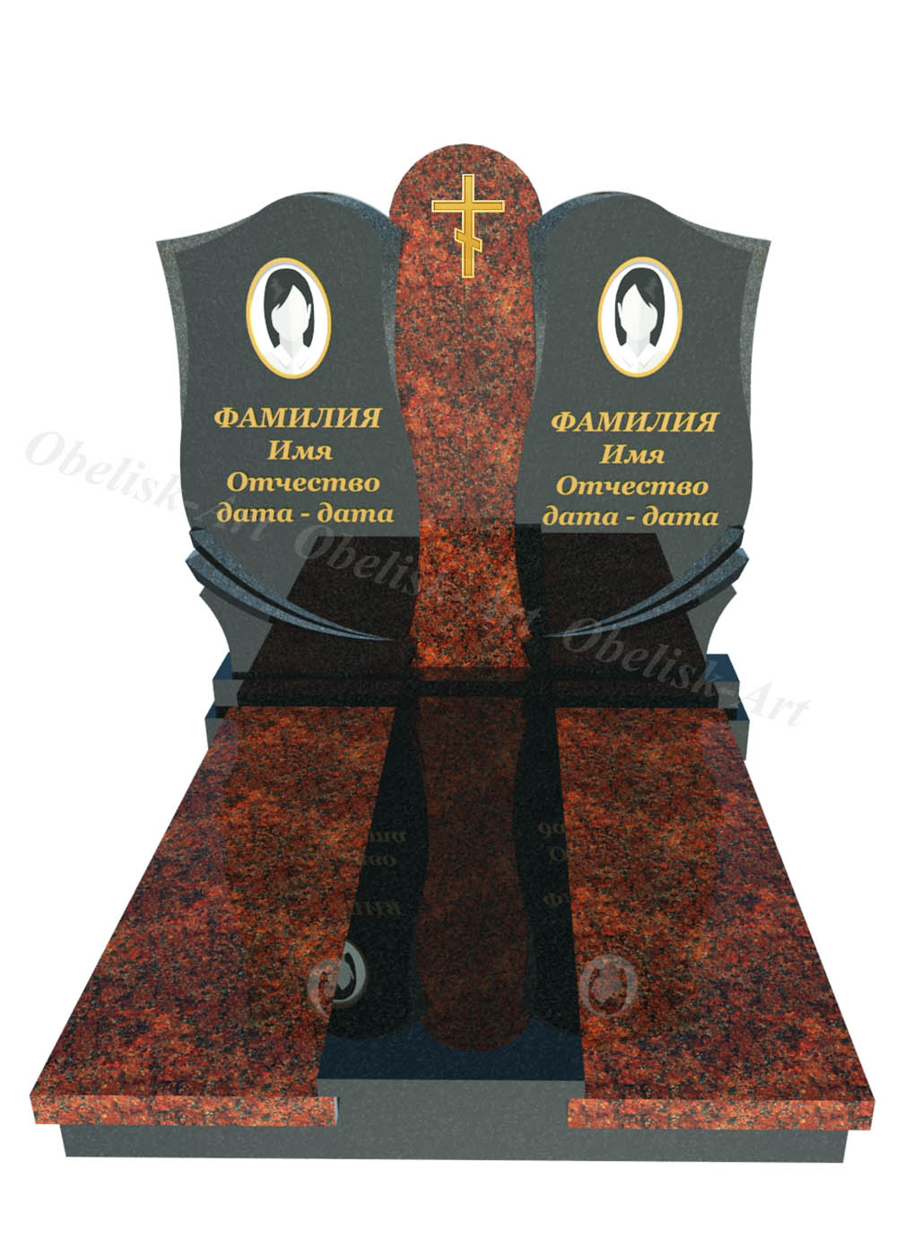 Комбинированный памятник 10k