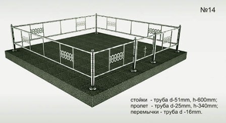ograda-stal-14 Ограда из нержавеющей стали №14