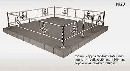 ograda-stal-20 Ограда из нержавеющей стали №20
