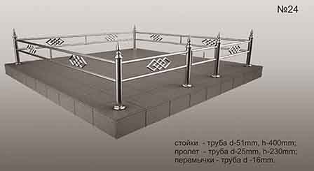 ograda-stal-24 Ограда из нержавеющей стали №24