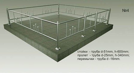 ograda-stal-4 Ограда из нержавеющей стали №4