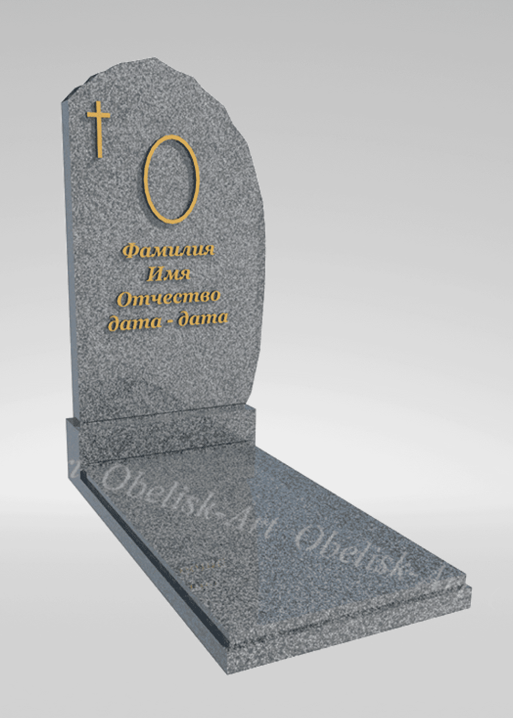 Вертикальный памятник из гранита 058