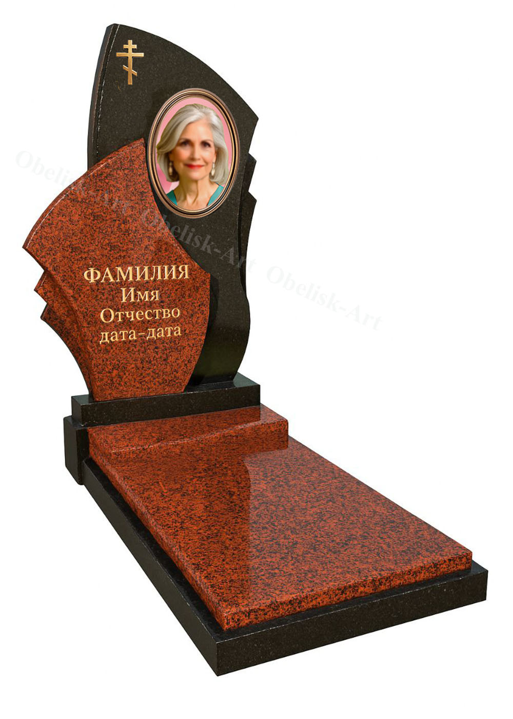 Комбинированный памятник 02 k