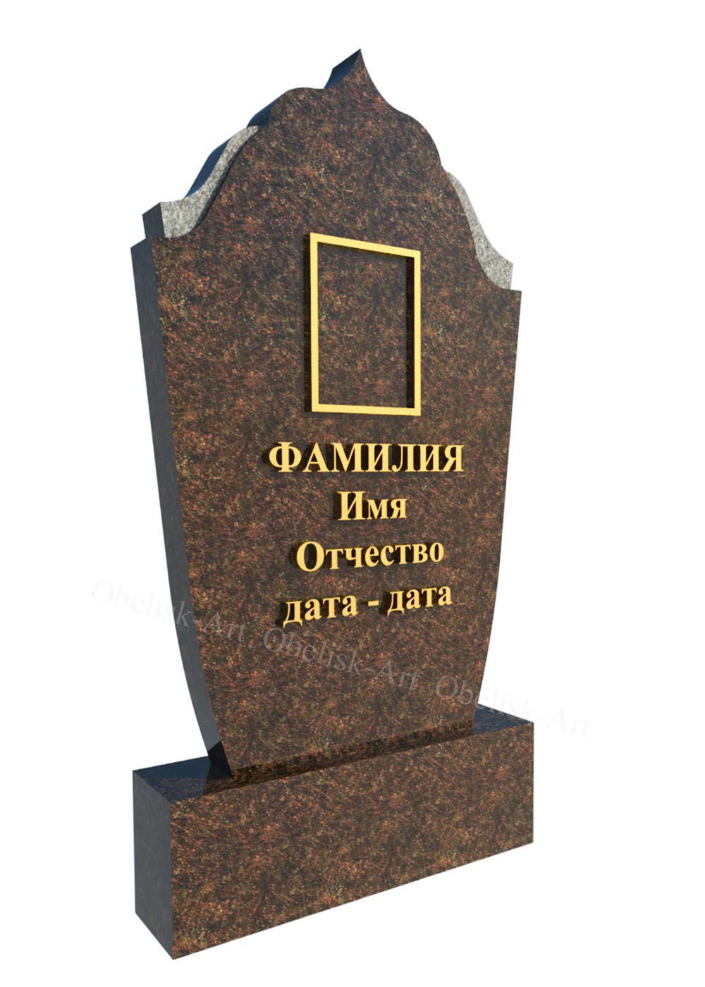 Вертикальный памятник из гранита 041
